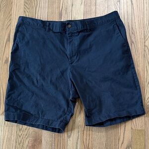 Michael Kors Dark Blue Flat Front Shorts